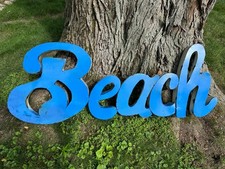 Beach Decorative Signage Metal