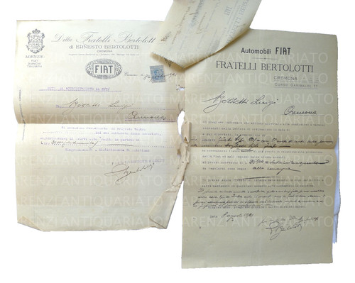 Documento automobile fiat 501 - fiat,