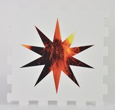 Fernando De Filippi (Lecce 1940) Opera Stella di Fuoco MULTIPLO stampa UV su FX