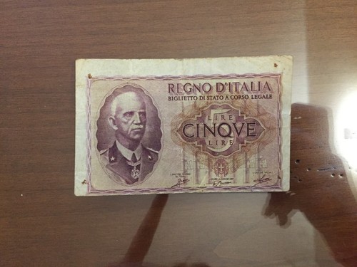 Banconota lire impero - 5,