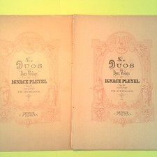 SIX DUOS POUR DEUX VIOLONS OP 24 VIOLINO I E II PLEYEL HERMANN PETERS