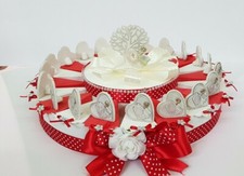 TORTA BOMBONIERE CUORI CRESIMA OFFERTA