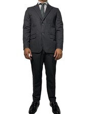 Abito uomo sartoriale 2 bottoni antracite in pura lana drop 4 Made in Italy