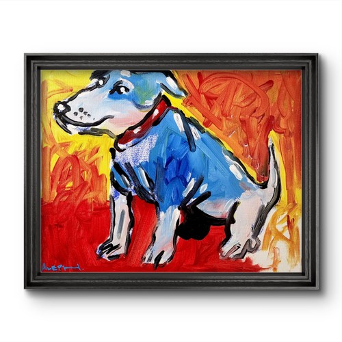 Aleph cane dipinto - , a