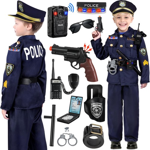 Costume polizia bambini con - costume,
