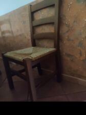 SEDIE e SGABELLI in LEGNO con SEDUTA in PAGLIA 