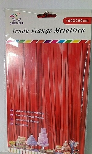 Tenda frange metallica rossa - frange,