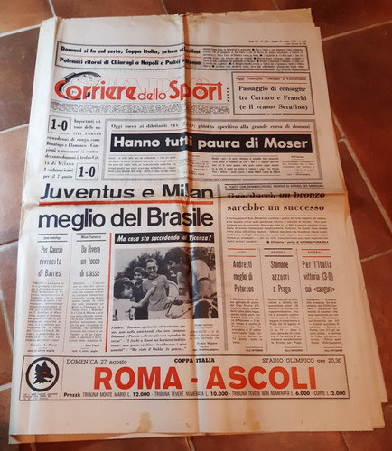Corriere sport ago 1978 - ago.,