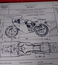 DUCATI DM 900 R1 RACING MIKE HAILWOOD 1983 SCHEDA Omologazione BIKE DIAGRAM