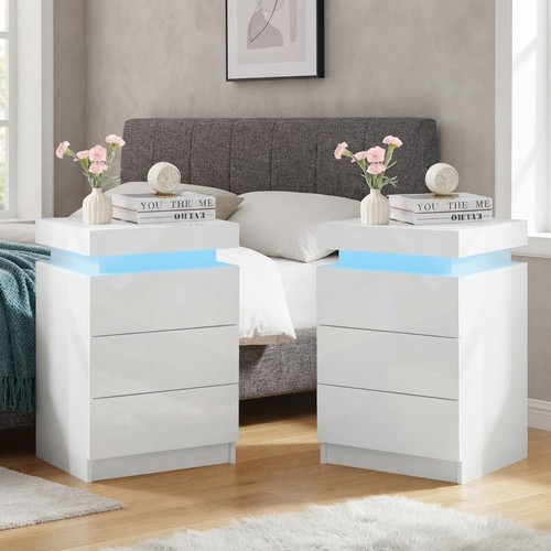 Comodini moderni bianco lucido