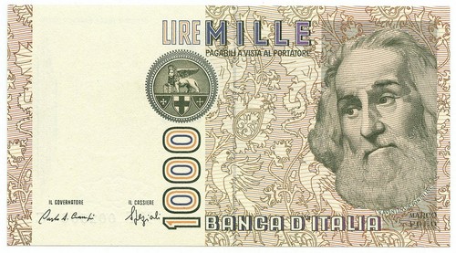 1000 lire marco polo serie - marco,