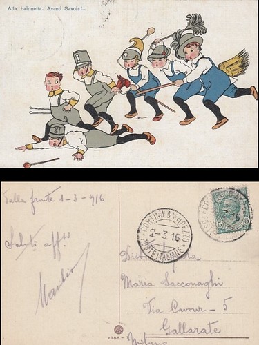 Cartolina militare alla - cartolina,