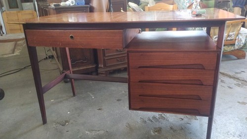 Scrivania vintage teak - scrivania,