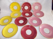 LOTTO 12 PIATTINI SOTTOTAZZA CAFFE ANNI 50 CERAMICA SCALA PORDENONE NO GALVANI 