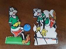 Pippo Olimpionico 2 Figurine Formaggino MIO Locatelli Plasteco Disney