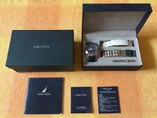 NAUTICA NST YACHTIMER OROLOGIO CRONOGRAFO CHRONOGRAPH WATCH SWISS QUARTZ A47002G