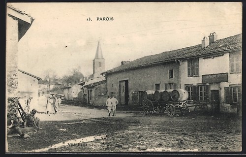 Cpa parois rue principale - parois,,