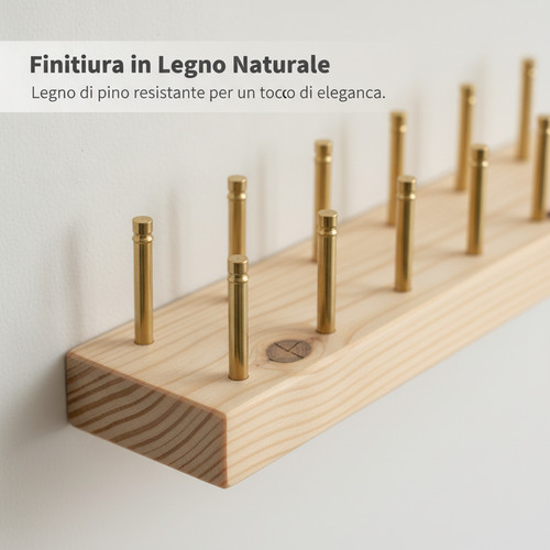 Espositore parete legno - da,
