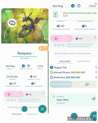 Shiny rayquaza 2019 - lv50, 3
