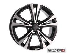 Cerchi in lega Nissan Qashqai Juke R18 5x114,3 4x18 pollici 7J neri lavorati ...