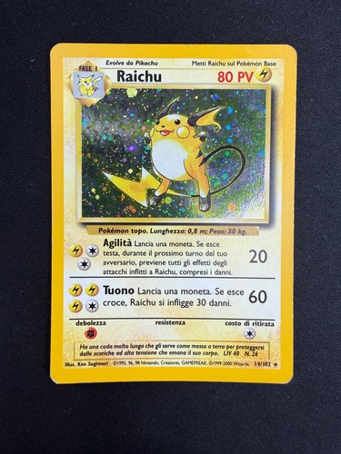 Pokemon raichu 102 - raichu, base