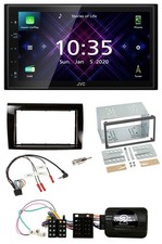 JVC DAB 2DIN Volante Bluetooth USB Autoradio per Fiat Bravo 2007-2014