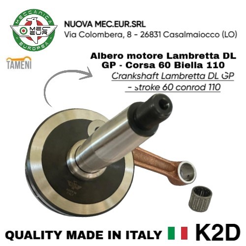 Albero motore lambretta - motore, dl/gp