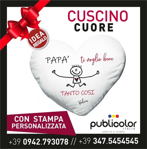 Festa del papa cuscino cuore - festa,