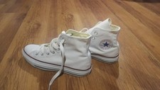 Scarpe Converce All Star Sneakers  Tela Alte Bianco N. 37