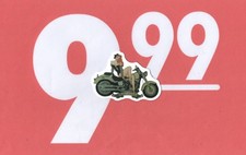 Adesivo Vintage Sticker Aufkleber Autocollant Moto Tuning RIDE HARD Custom