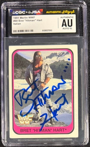 Bret hitman hart firmato - hitman,