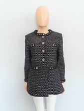 CHANEL 23K Black/White Plaid