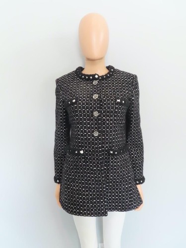 Chanel 23k black white plaid - chanel,