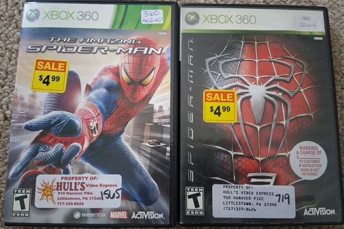 Xbox 360 due giochi spiderman - xbox,