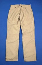 Energie pantalone uomo usato foderati imbottiti W31 tg 45 straight beige T7553