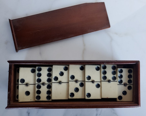 Antico set domino pezzi - antico, 28