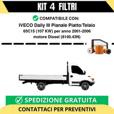Kit 4 Filtri Tagliando per