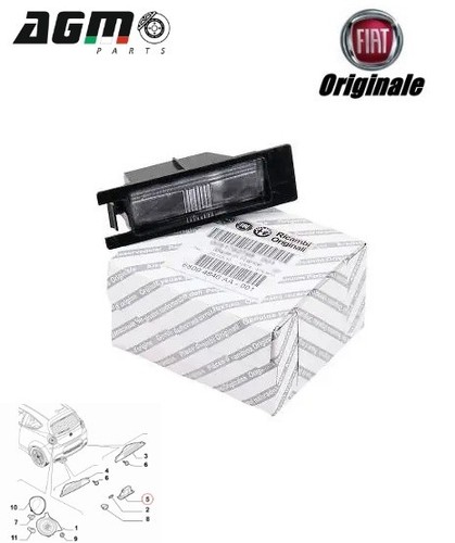 Fanale targa luce - fanale, destro