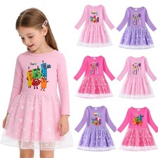 Girls Number Blocks Tulle