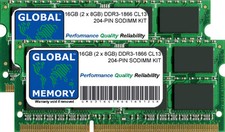 16 GB 2x8 GB DDR3 1866 MHz