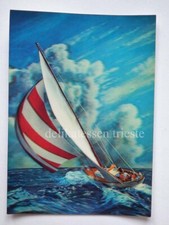 LENTICULAR 3D Japan TOPPAN vintage post card 138 SAILING BOAT BARCA VELA *