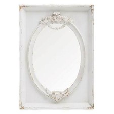 SPECCHIO PROVENZALE DECORATO SHABBY CHIC cm 105 x 8 H145 arredo francese vintage