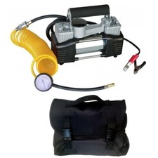 Mini compressore a doppio cilindro professionale con borsa/zaino 12V portatile