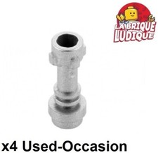 Lego 4x arme weapon lightsaber hilt manche sabre laser metallic silver 64567 USE