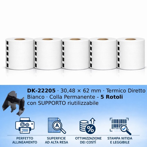 Etichette dk22205 compatibili - etichette,
