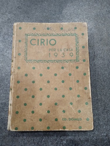 Cirio per casa - casa, 1939
