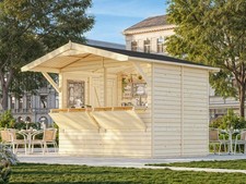 Chiosco in legno non trattato