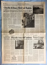 RITAGLIO GIORNALE L'ARENA DI VERONA 16 Ott. 1999-OCCHI DI LINCE FISSI SUL BALDO