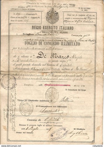 B4104 foglio di congedo - -,