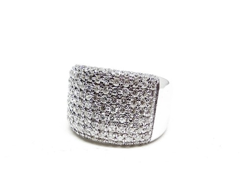 Ghiacciato moissanite anello - ghiacciato,